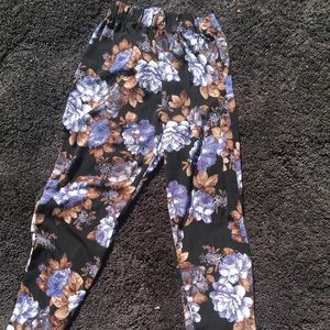 Floral joggers